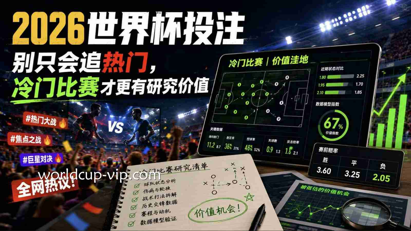 2026世界杯投注别只会追热门，冷门比赛才更有研究价值