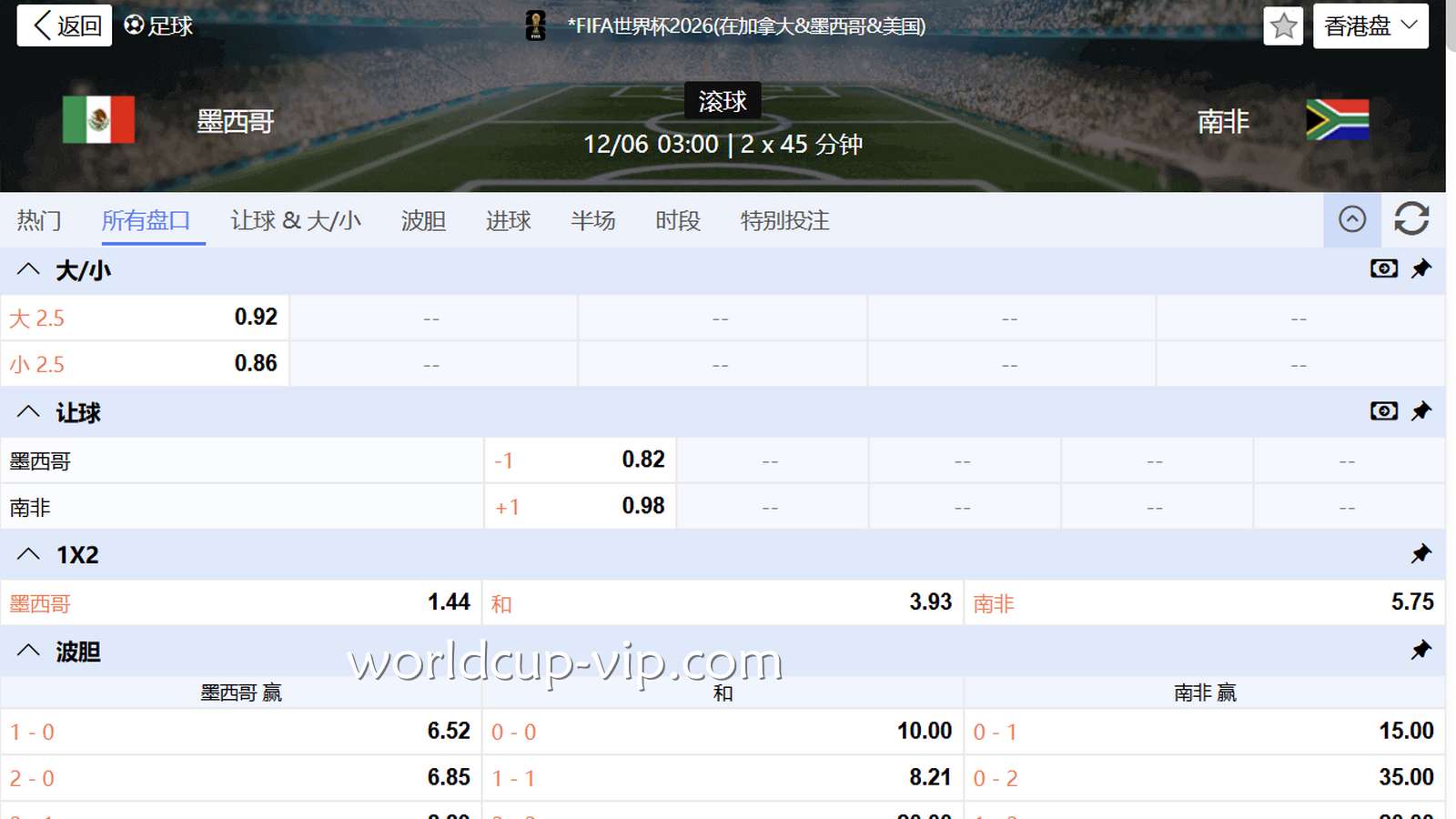 2026世界杯投注 | 2026世界杯开幕赛下注盘口