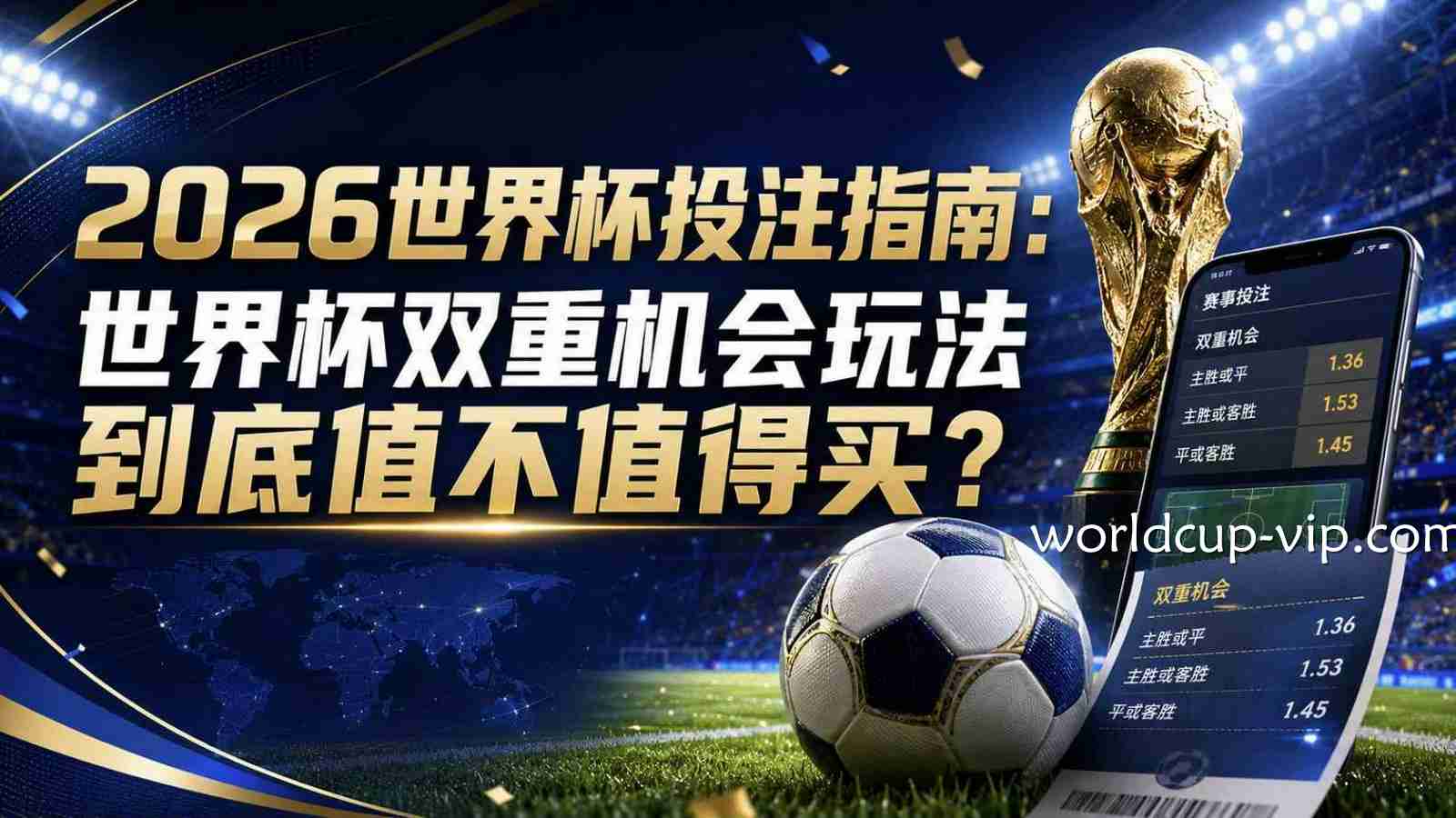 2026世界杯投注指南:世界杯双重机会玩法到底值不值得买?