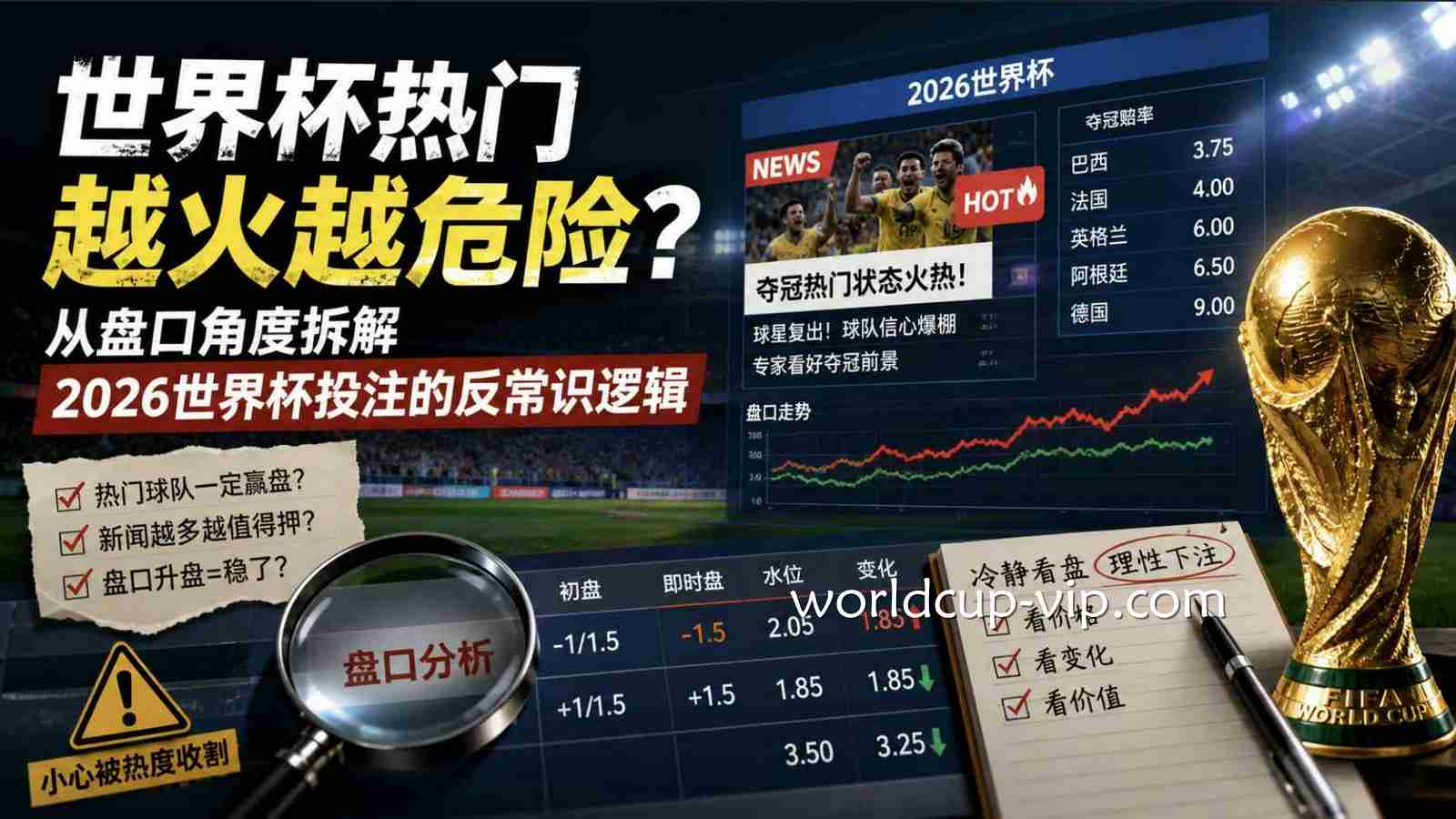 世界杯热门越火越危险？从盘口角度拆解2026世界杯投注的反常识逻辑