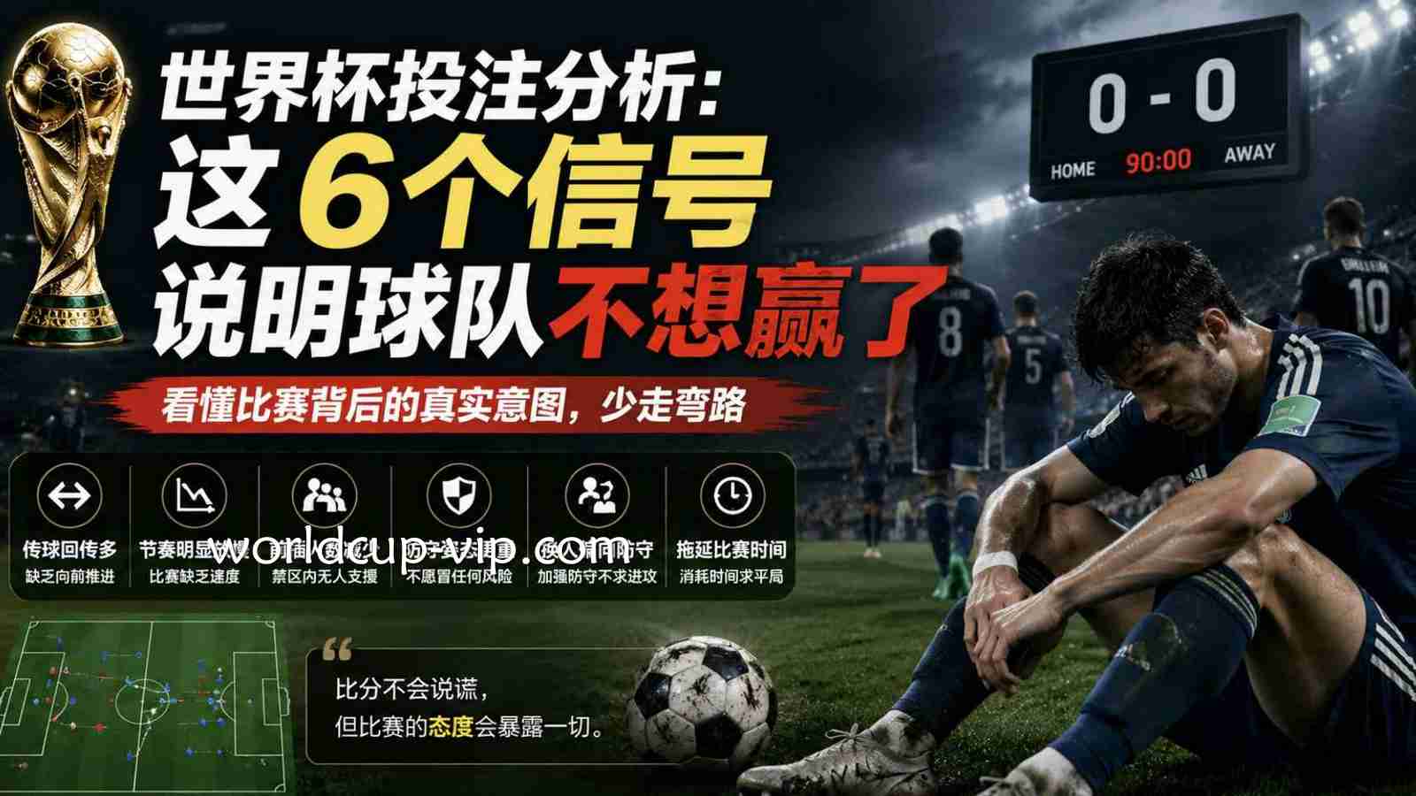 世界杯投注分析：这6个信号说明球队不想赢了