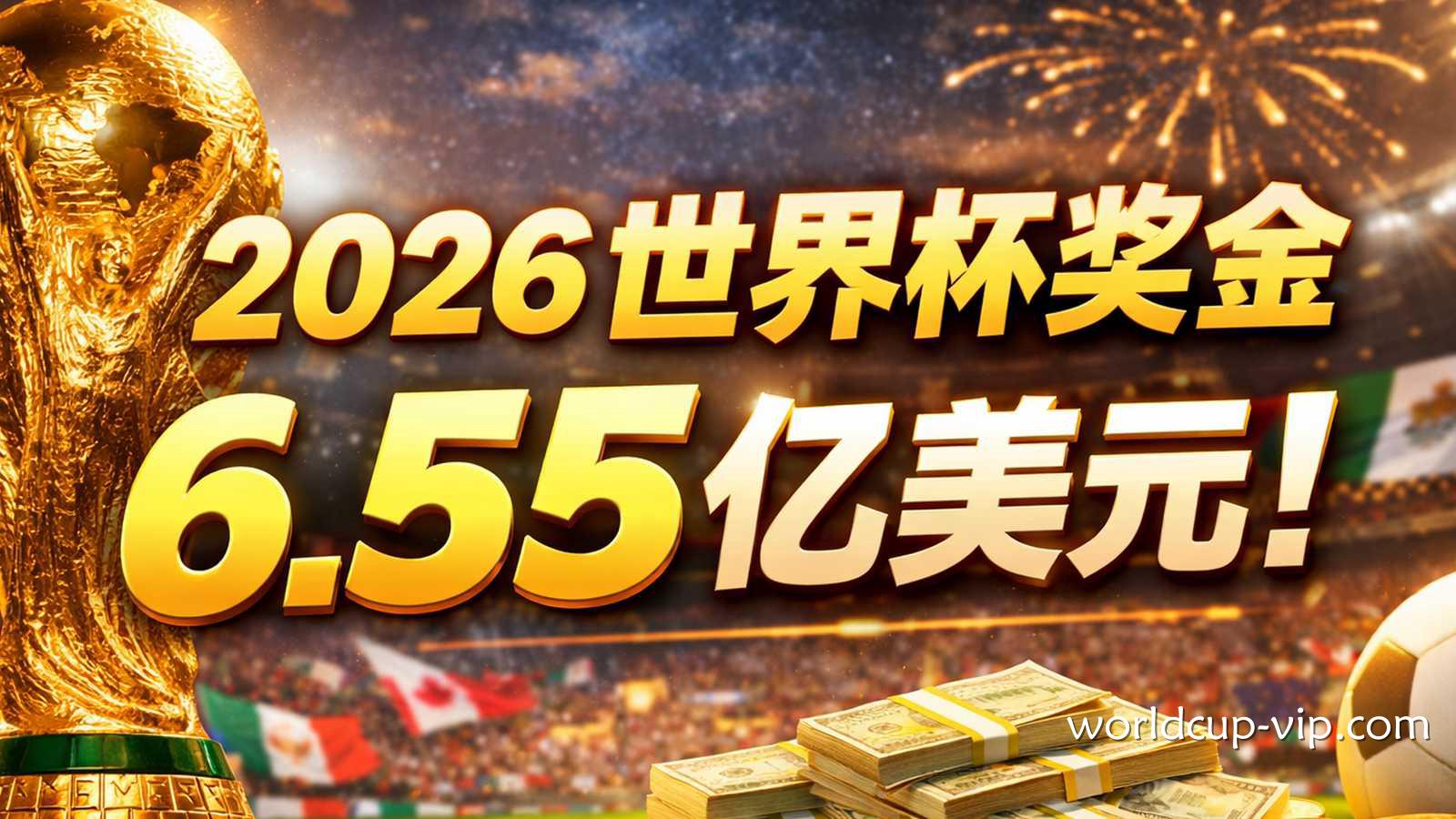 2026世界杯奖金创历史新高，主办方如何从6.55亿美元中赚回更多？